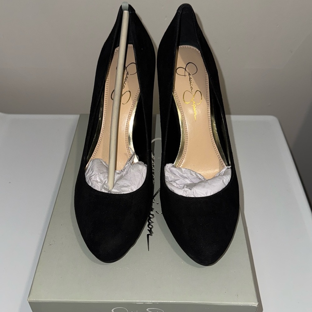 Jessica Simpson Black Suede Marya heels